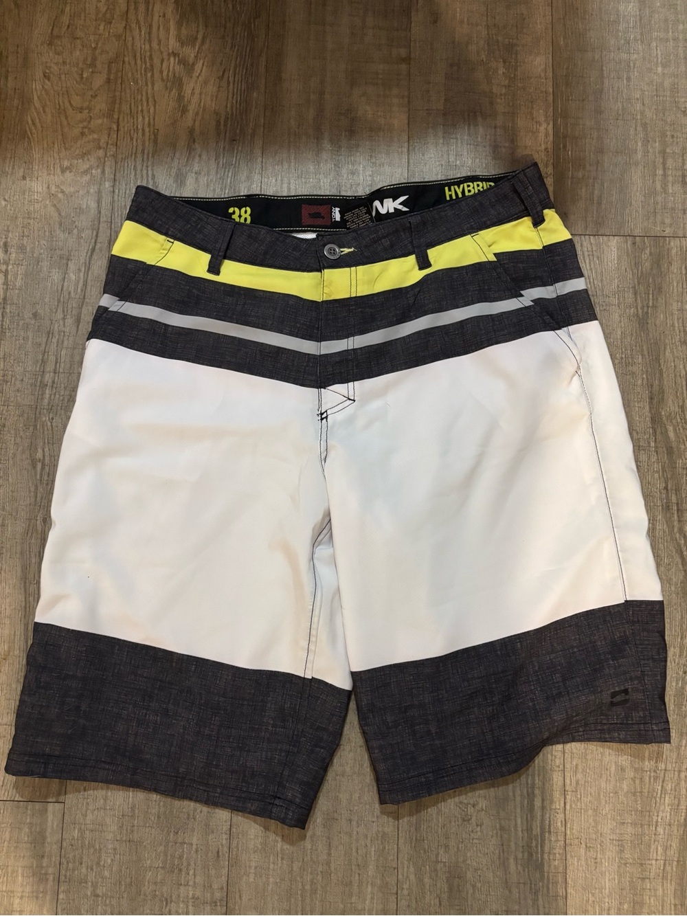 Tony Hawk Black & White Shorts with Red Accent